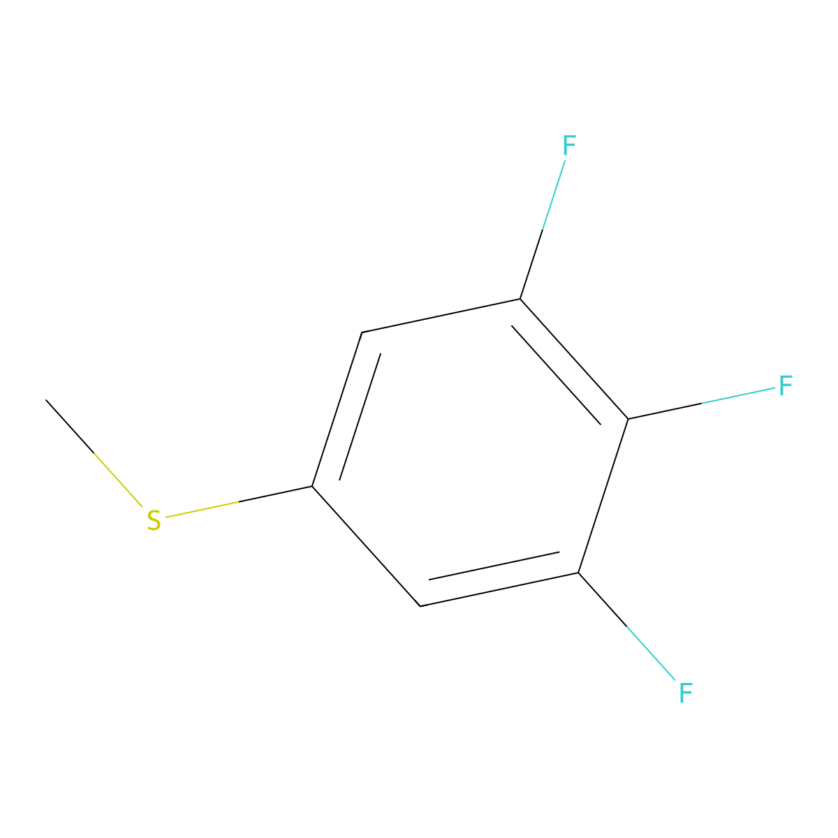 1,2,3-Trifluoro-5-(methylsulfanyl)benzene molecular structure, CAS 1314966-54-5