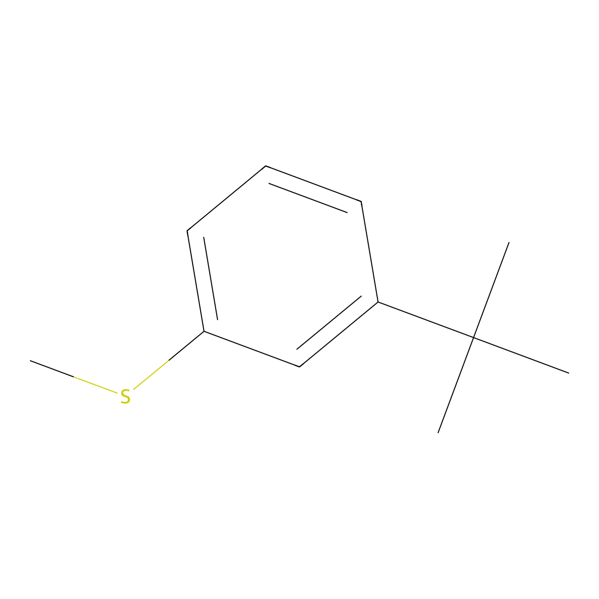 3-tert-Butylphenyl methyl sulfide molecular structure, CAS 1314966-65-8