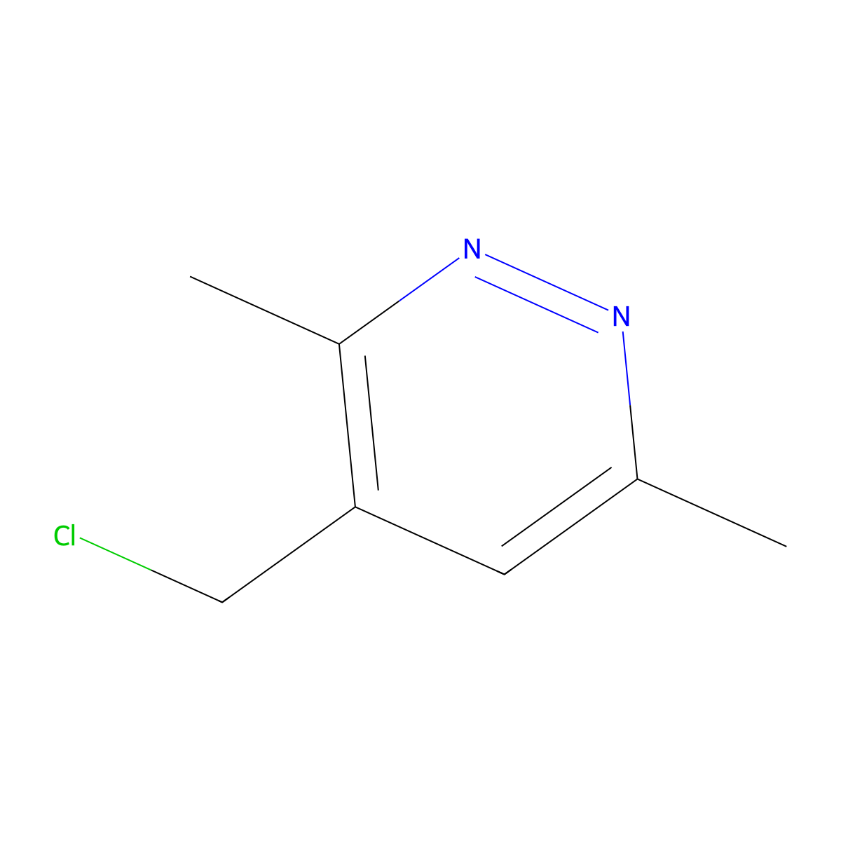 4-(Chloromethyl)-3,6-dimethylpyridazine molecular structure, CAS 1314966-96-5