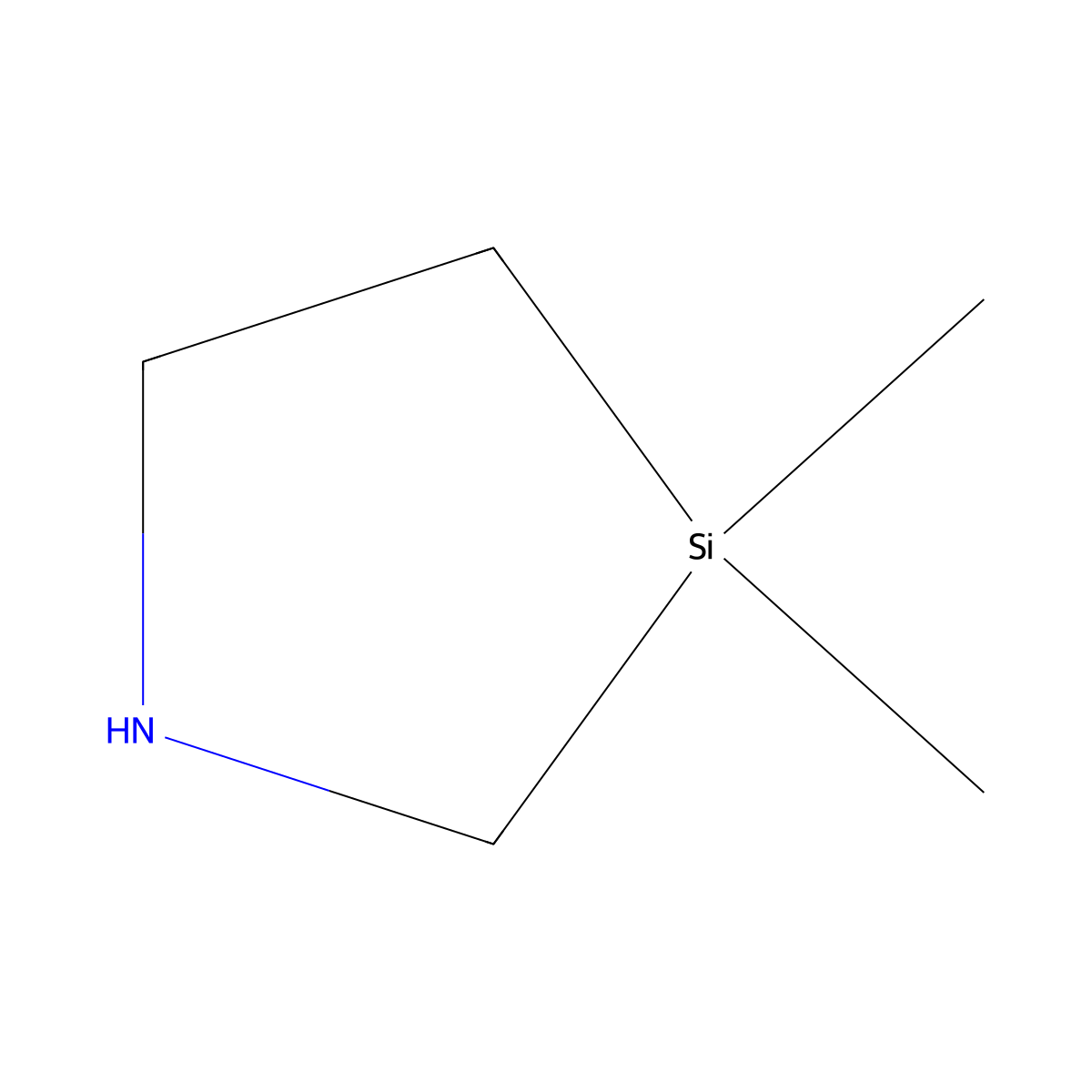 3,3-Dimethyl-1,3-azasilolidine molecular structure, CAS 1314968-81-4