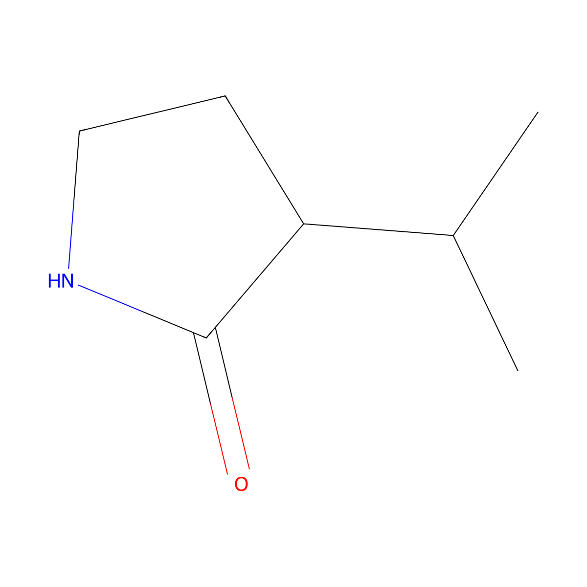 2-Pyrrolidinone, 3-(1-methylethyl)- molecular structure, CAS 1314969-31-7