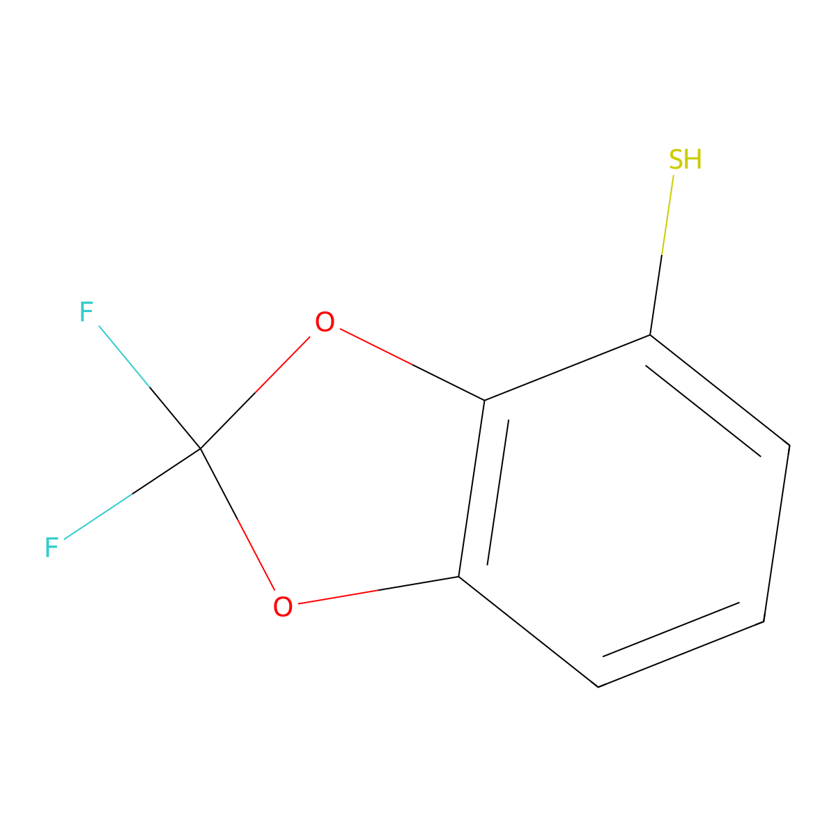 2,2-Difluoro-1,3-dioxaindane-4-thiol molecular structure, CAS 1314969-42-0