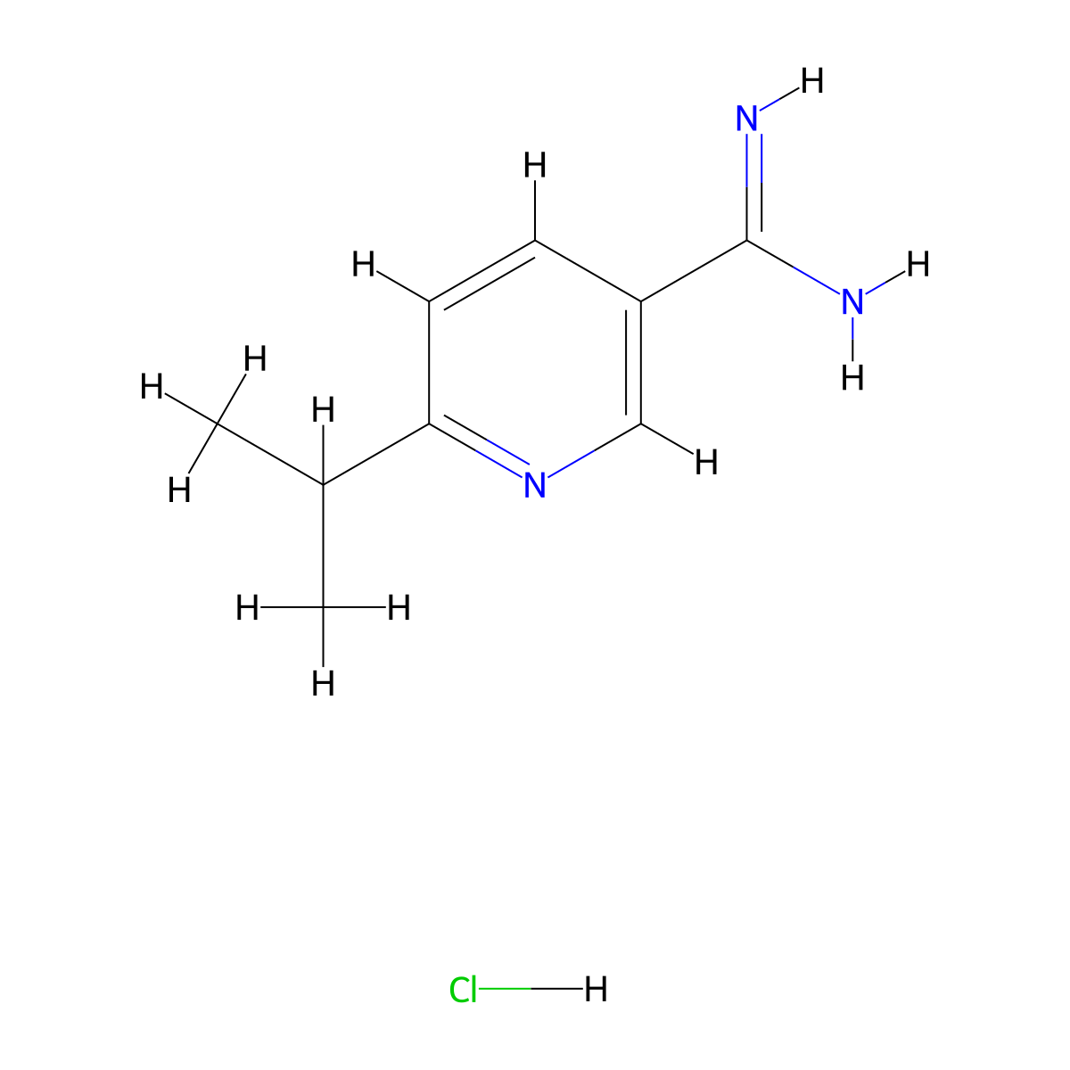 6-Isopropylnicotinimidamide hydrochloride molecular structure, CAS 1314969-50-0