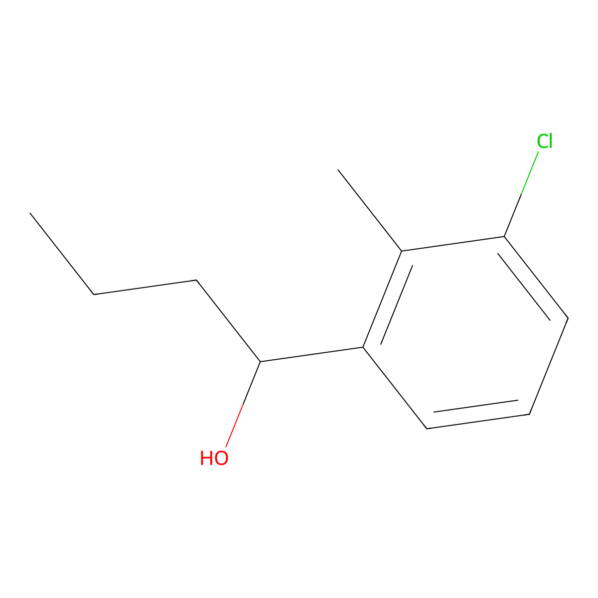 1-(3-Chloro-2-methylphenyl)-1-butanol molecular structure, CAS 1314969-64-6