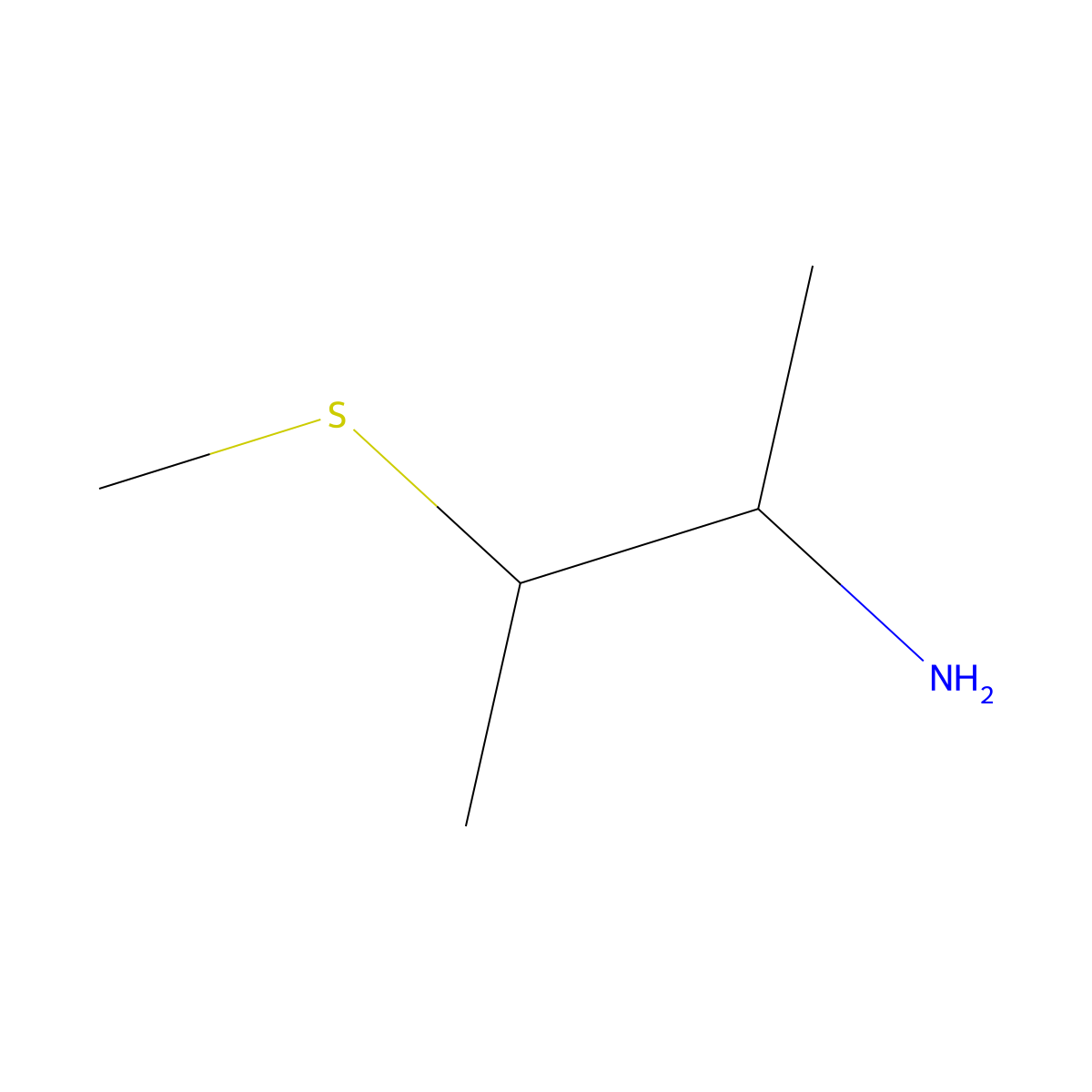 3-(Methylsulfanyl)butan-2-amine molecular structure, CAS 1314970-37-0
