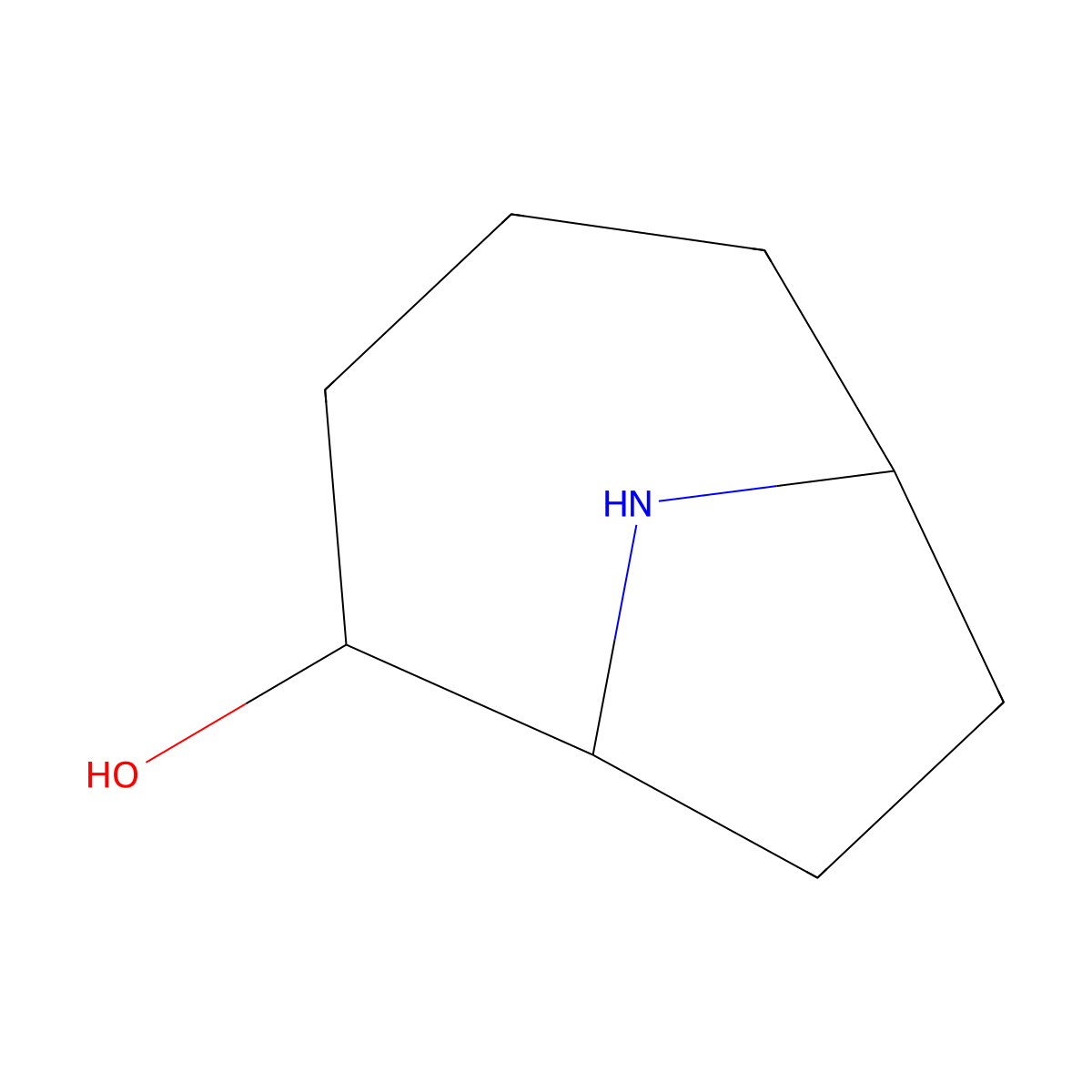 9-Azabicyclo[4.2.1]nonan-2-OL molecular structure, CAS 1314971-70-4