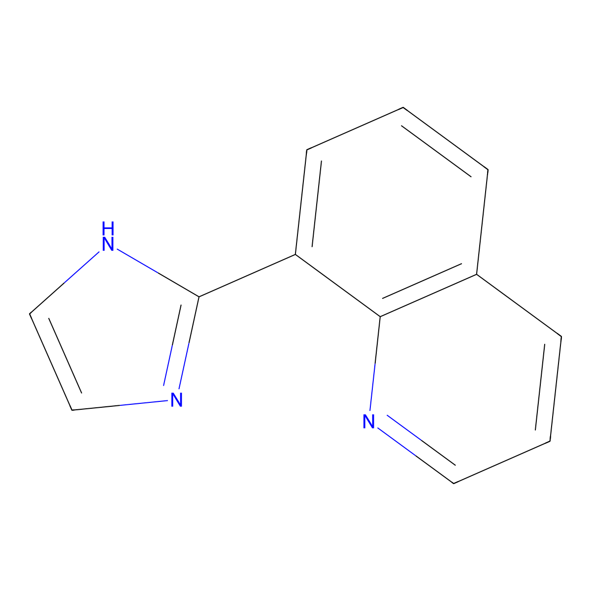 8-(1H-imidazol-2-yl)quinoline molecular structure, CAS 1314972-18-3