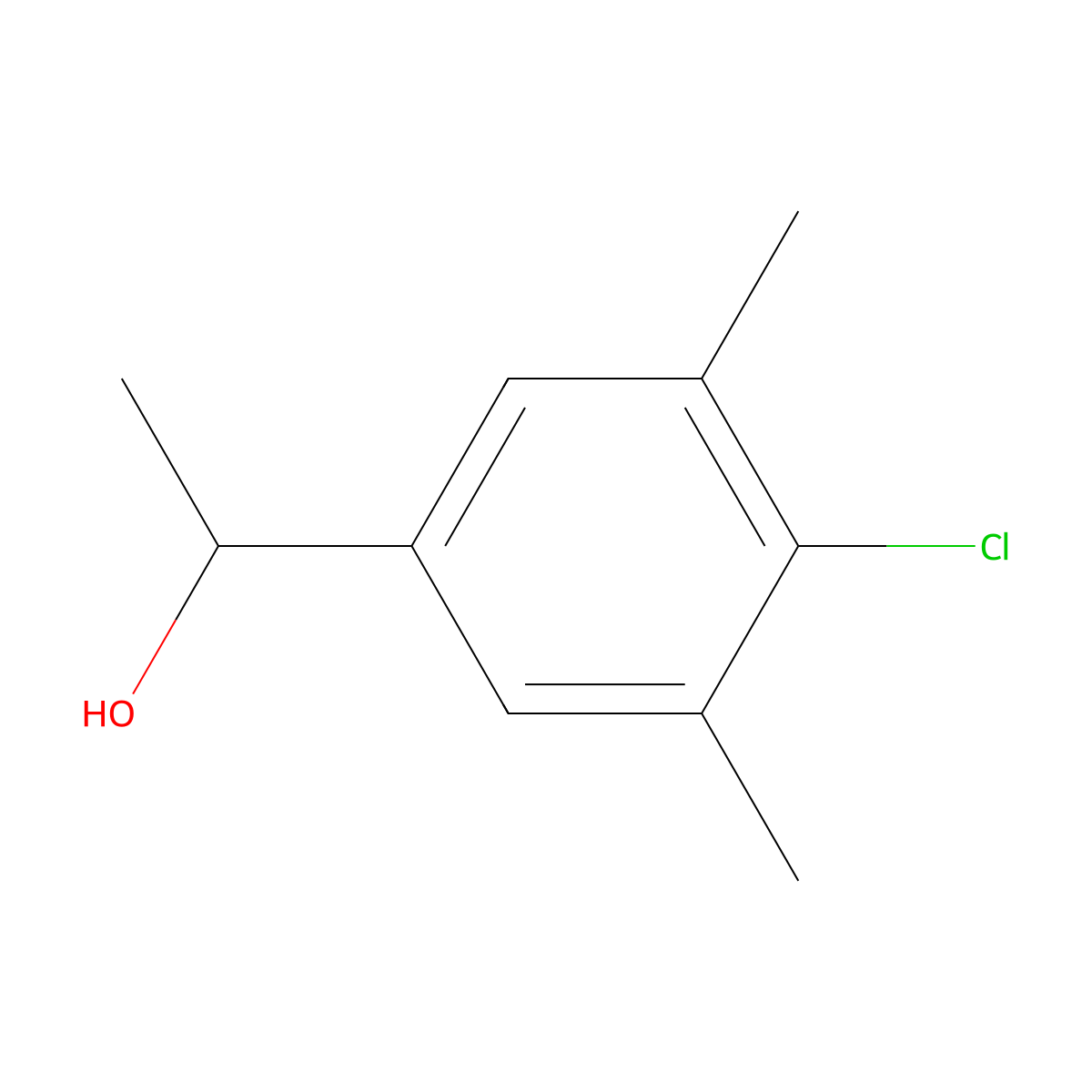 1-(4-Chloro-3,5-dimethylphenyl)ethanol molecular structure, CAS 1314972-32-1
