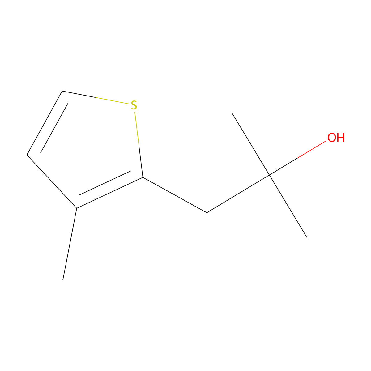 1-(3-Methyl-2-thienyl)-2-methyl-2-propanol molecular structure, CAS 1314972-47-8