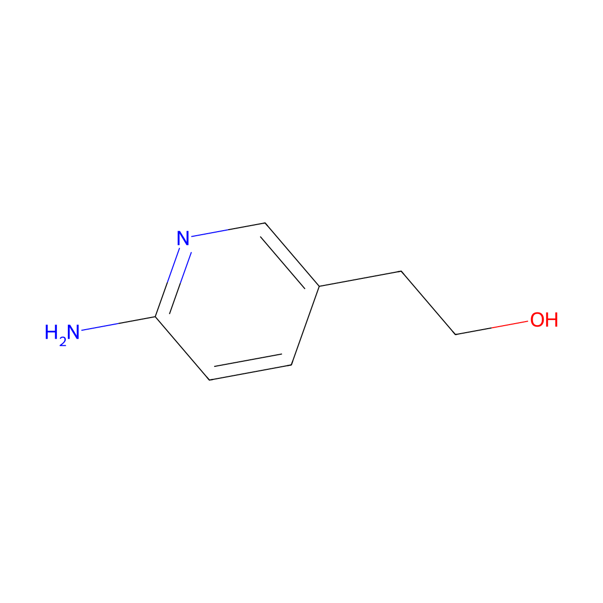 2-(6-Aminopyridin-3-yl)ethan-1-ol molecular structure, CAS 1314973-84-6