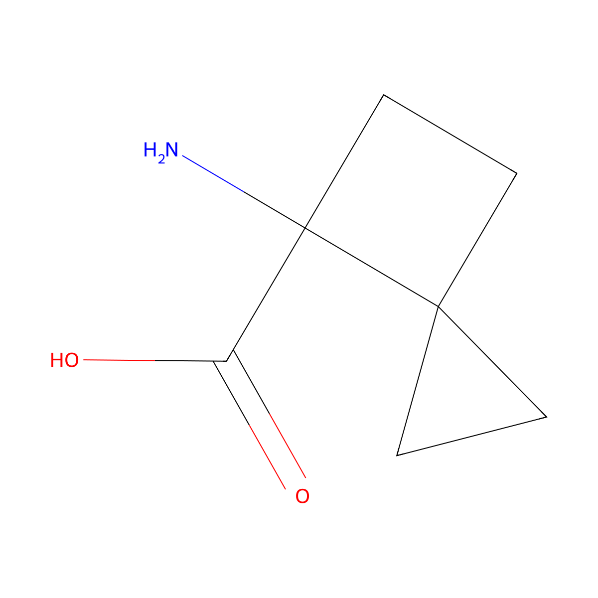 4-Aminospiro[2.3]hexane-4-carboxylic acid molecular structure, CAS 1314973-90-4