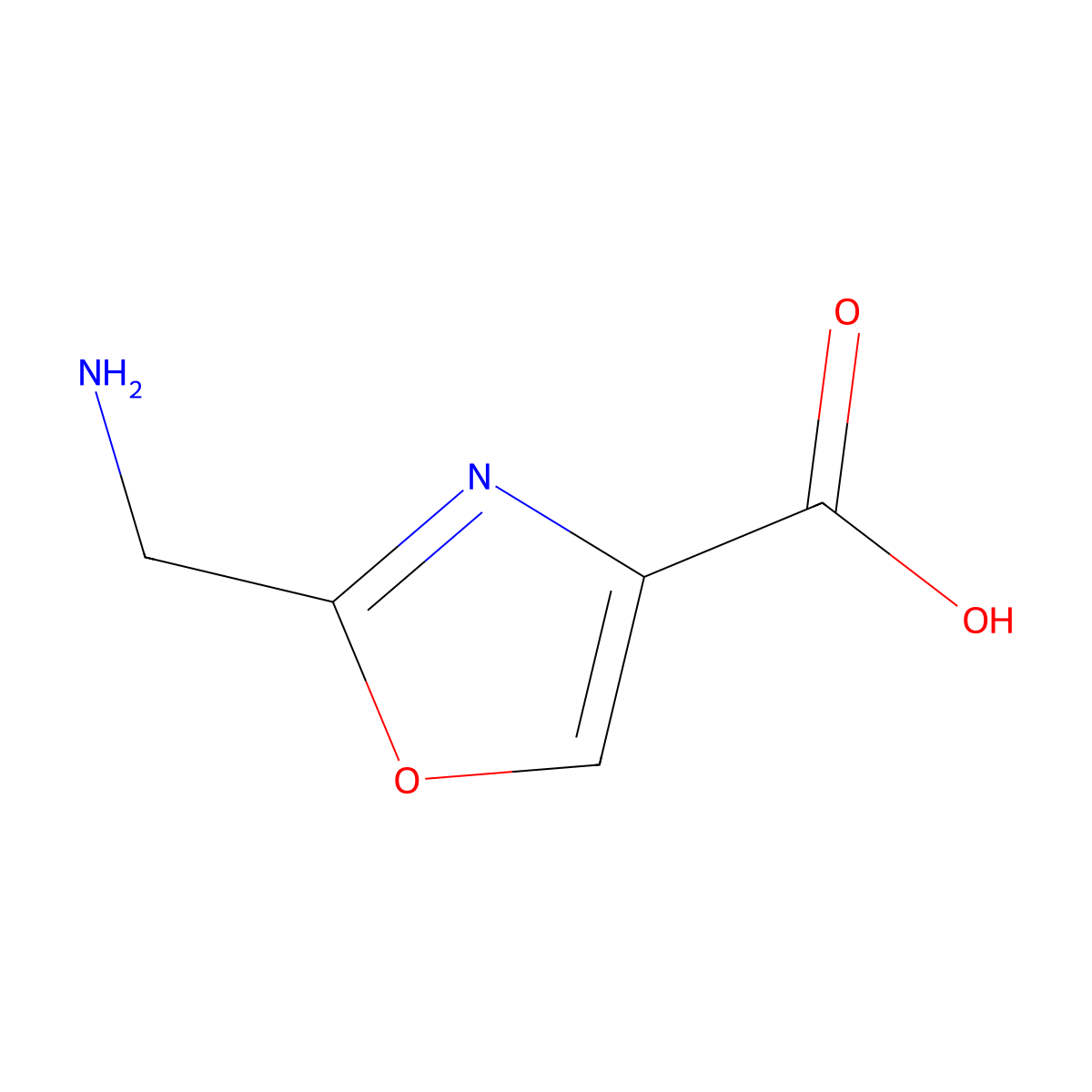 2-(Aminomethyl)oxazole-4-carboxylic acid molecular structure, CAS 1314974-14-5