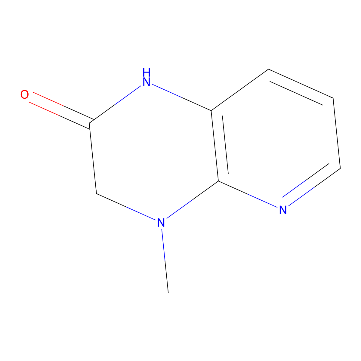 4-methyl-1H,2H,3H,4H-pyrido[2,3-b]pyrazin-2-one molecular structure, CAS 1314974-86-1