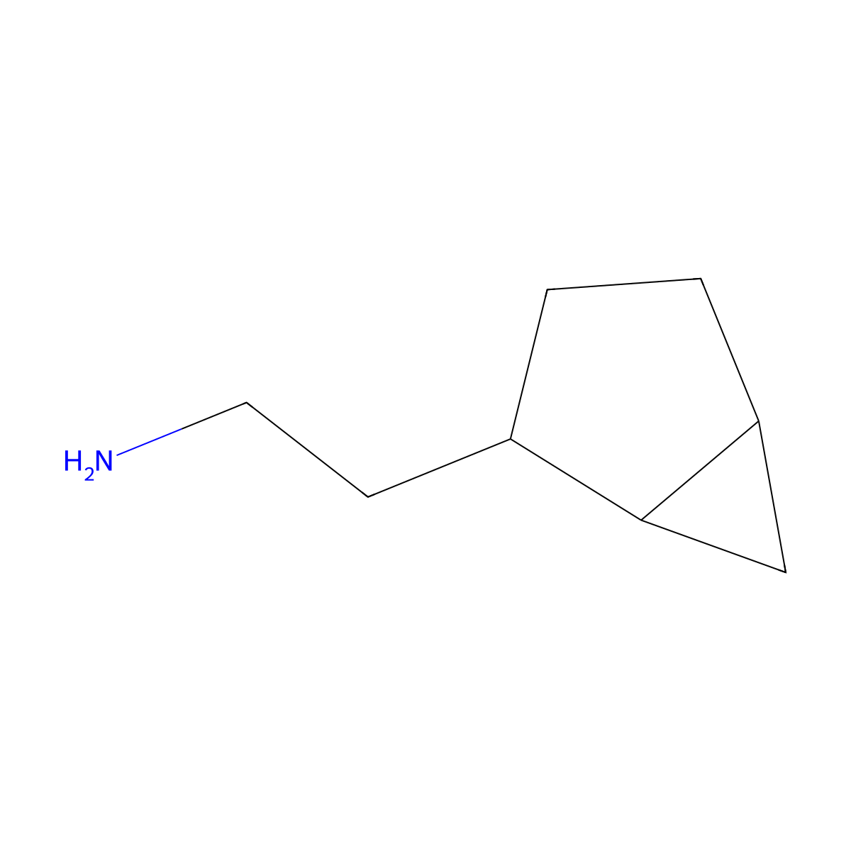2-{Bicyclo[3.1.0]hexan-2-yl}ethan-1-amine molecular structure, CAS 1314975-28-4