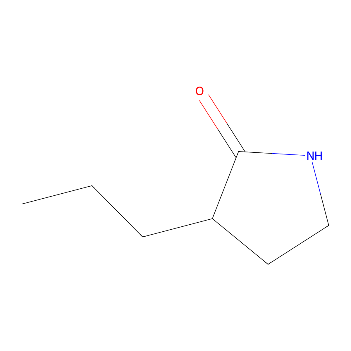 3-Propylpyrrolidin-2-one molecular structure, CAS 1314975-43-3