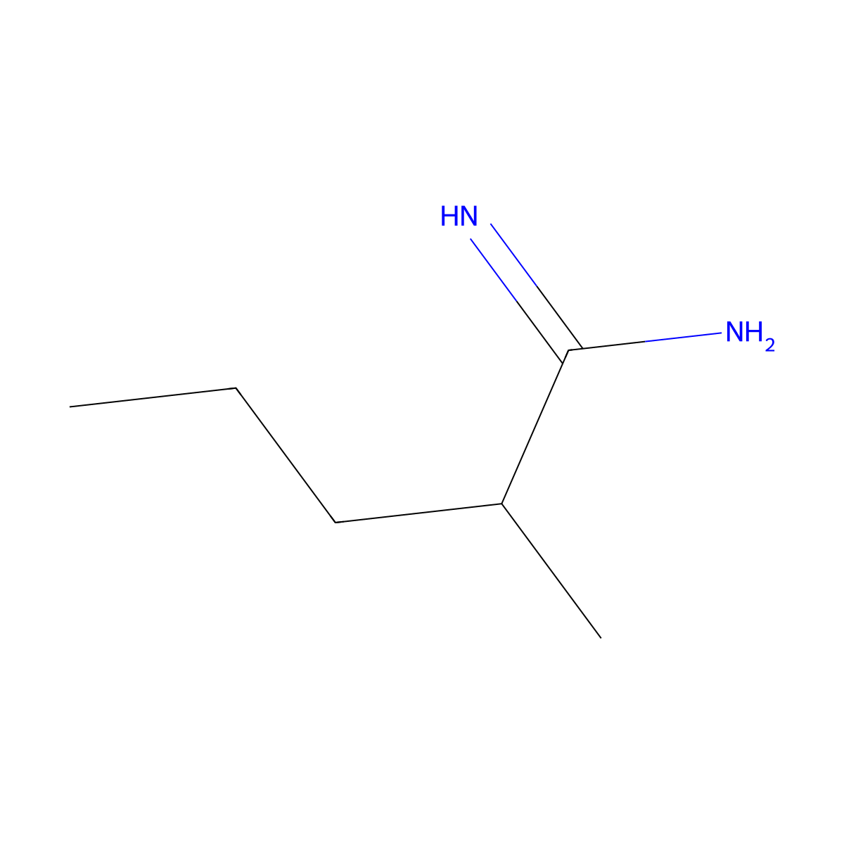 2-Methylpentanimidamide molecular structure, CAS 1314976-23-2