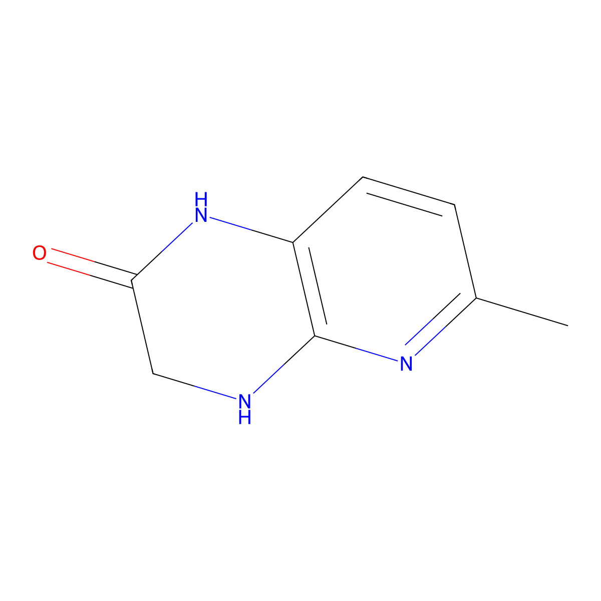 6-methyl-1H,2H,3H,4H-pyrido[2,3-b]pyrazin-2-one molecular structure, CAS 1314976-52-7