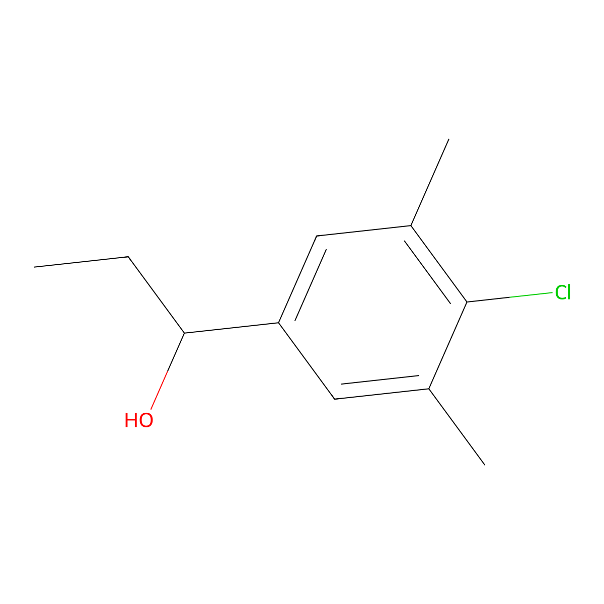 1-(4-Chloro-3,5-dimethylphenyl)-1-propanol molecular structure, CAS 1314976-72-1