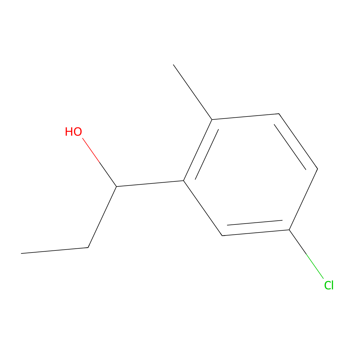 1-(5-Chloro-2-methylphenyl)propan-1-ol molecular structure, CAS 1314976-74-3