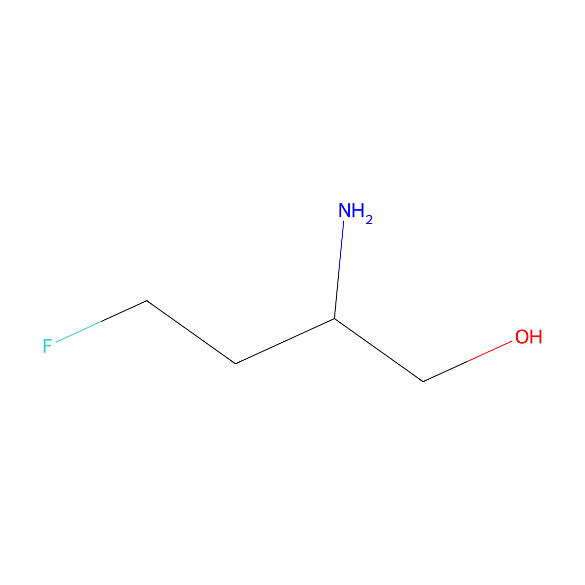 2-Amino-4-fluorobutan-1-ol molecular structure, CAS 1314976-96-9