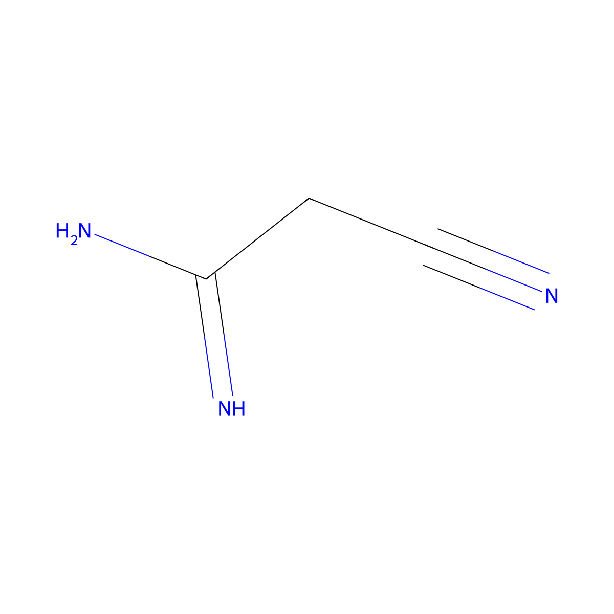 2-Cyanoacetimidamide molecular structure, CAS 1314977-04-2