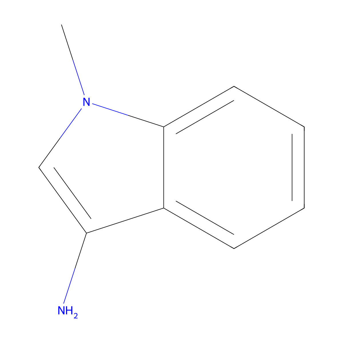 1-Methyl-1H-indol-3-amine molecular structure, CAS 1314977-53-1