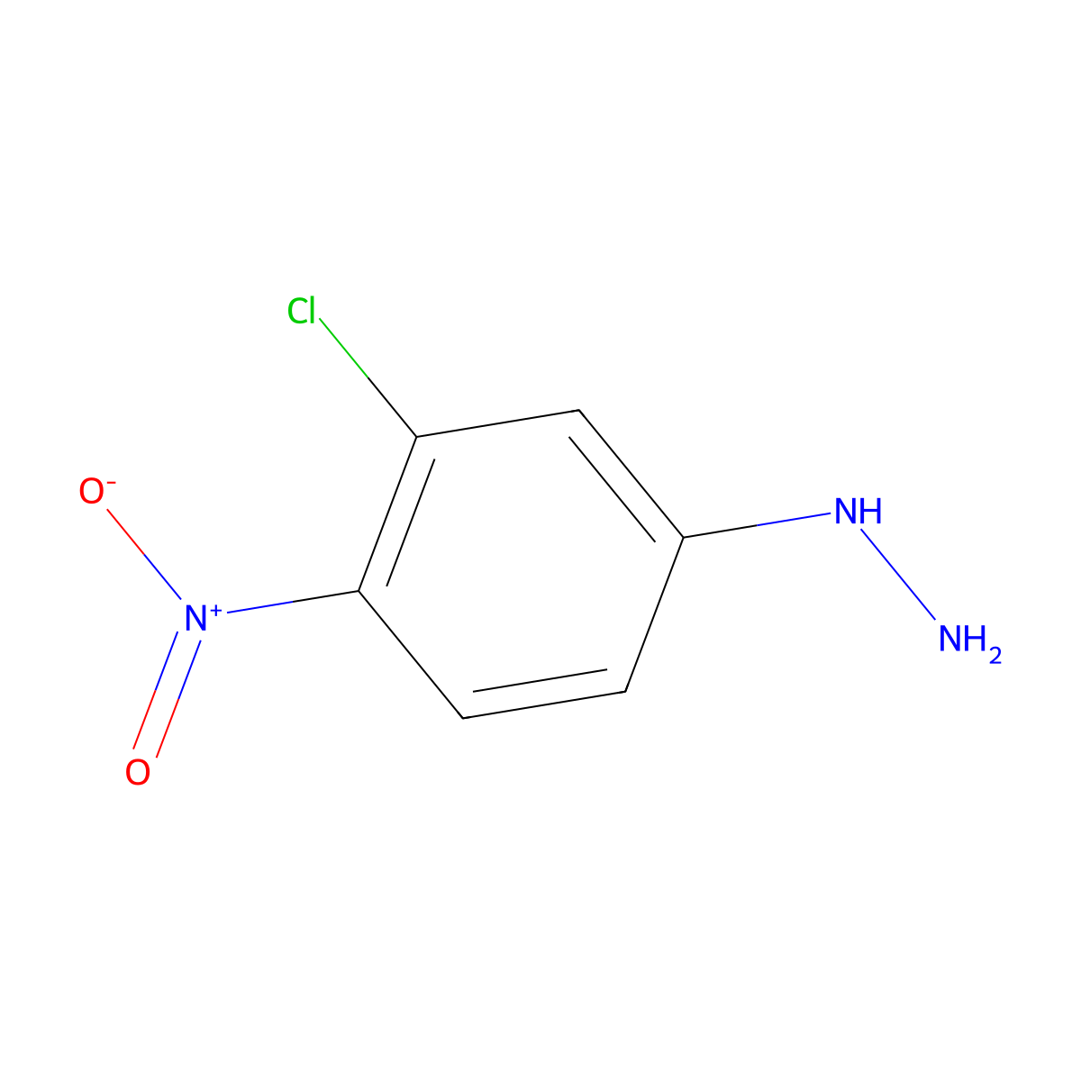 (3-Chloro-4-nitro-phenyl)hydrazine molecular structure, CAS 1314977-67-7