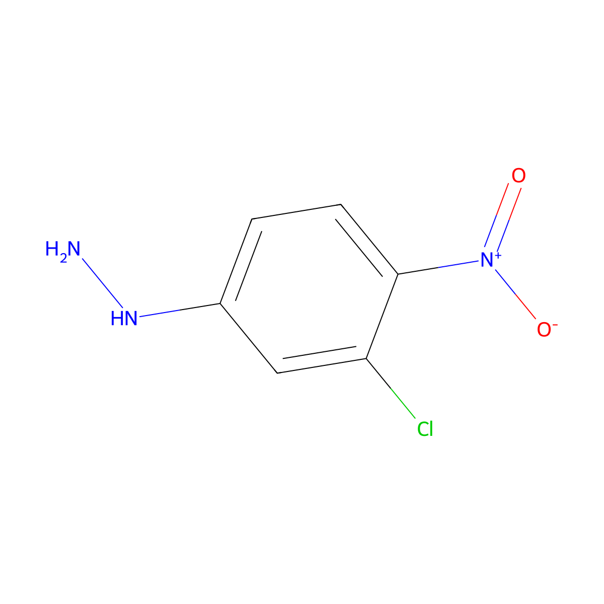 (3-Chloro-4-nitro-phenyl)hydrazine molecular structure, CAS 1314977-67-7