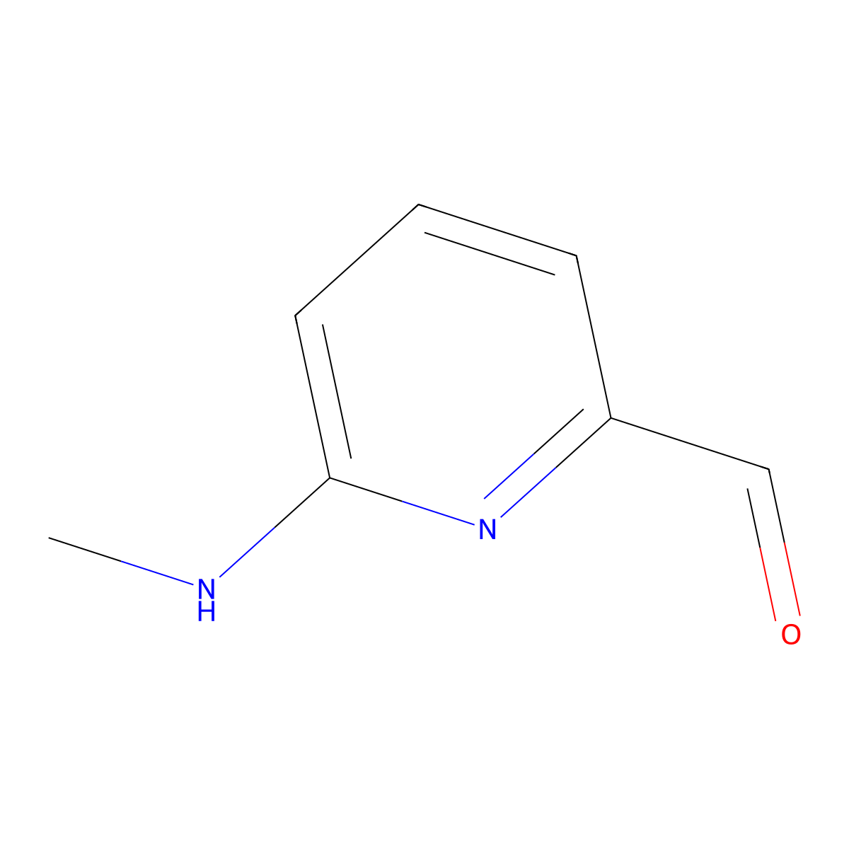 6-(Methylamino)pyridine-2-carbaldehyde molecular structure, CAS 1314977-68-8