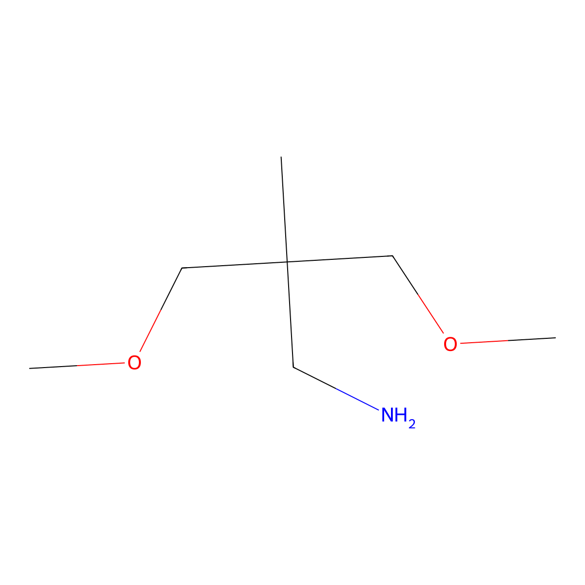 2-(Aminomethyl)-1,3-dimethoxy-2-methylpropane molecular structure, CAS 1314977-73-5