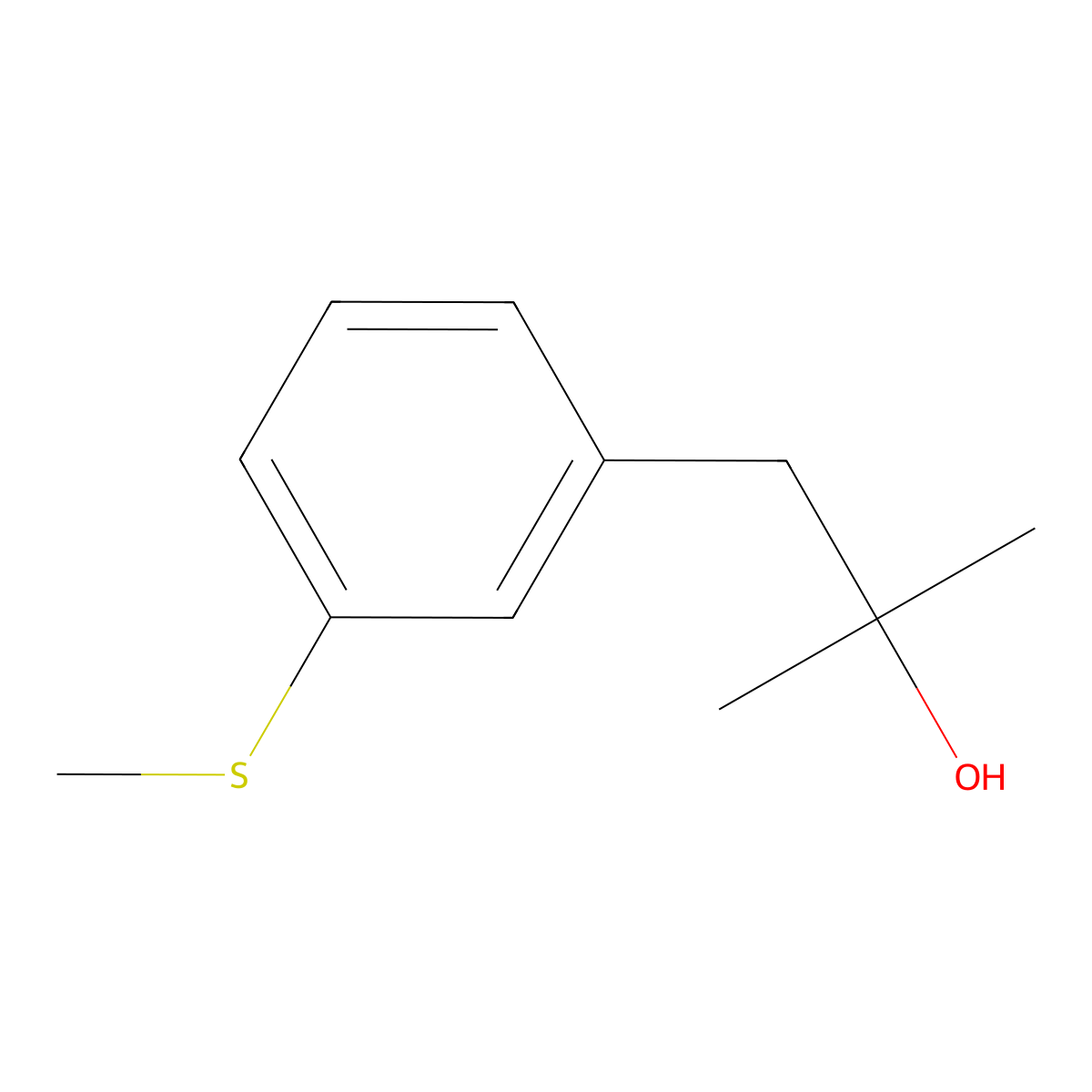 1-[3-(Methylthio)phenyl]-2-methyl-2-propanol molecular structure, CAS 1314978-21-6