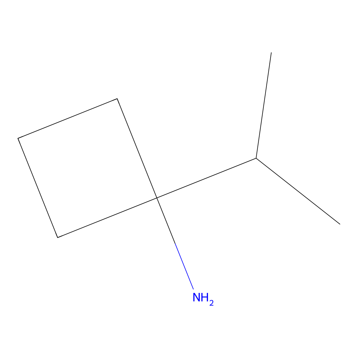 1-(Propan-2-yl)cyclobutan-1-amine molecular structure, CAS 1314978-48-7