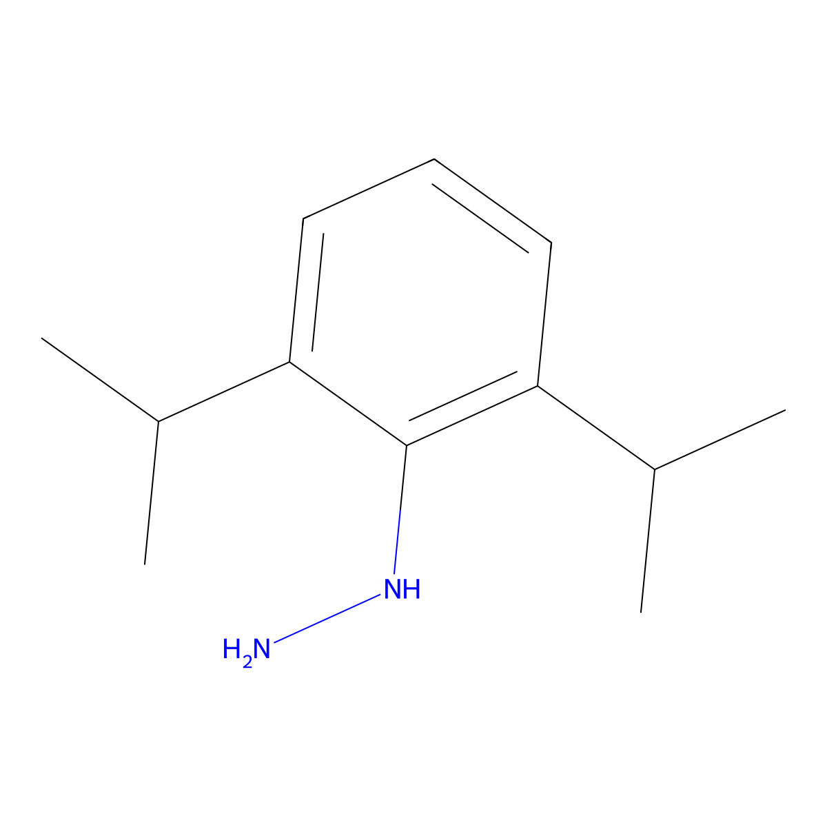 (2,6-Diisopropylphenyl)hydrazine molecular structure, CAS 1314980-66-9