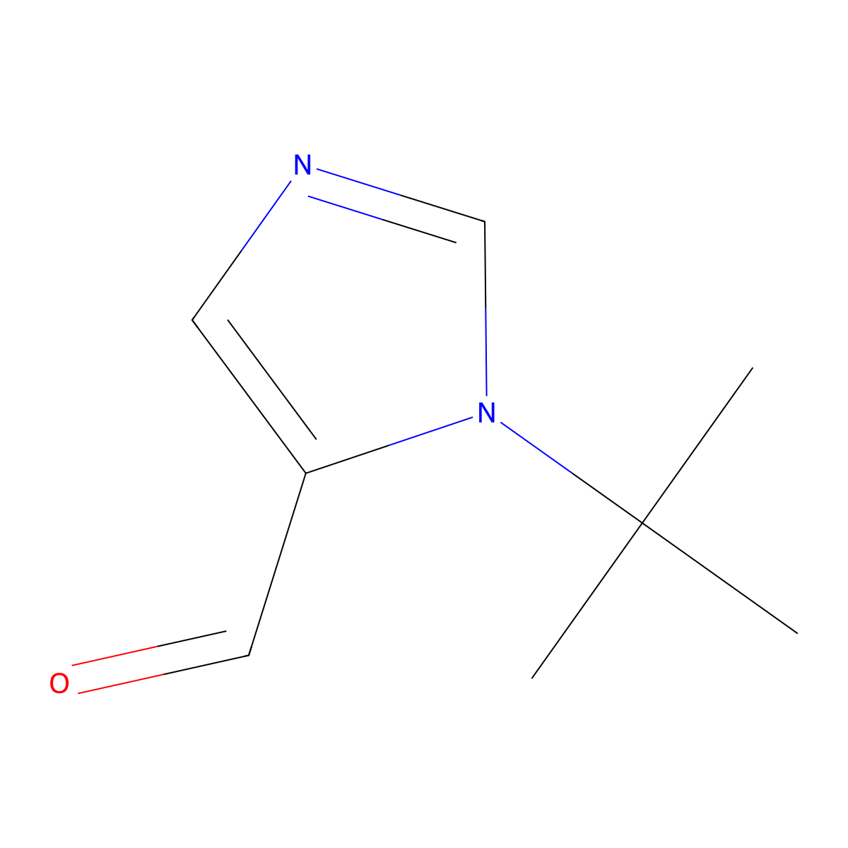 1-tert-butyl-1H-imidazole-5-carbaldehyde molecular structure, CAS 1314981-20-8