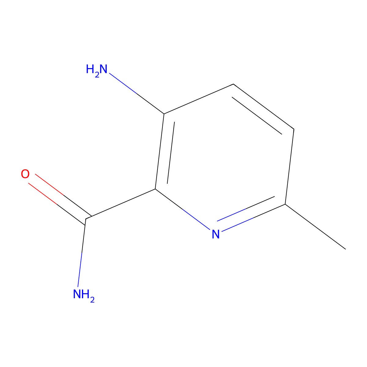 3-Amino-6-methyl-pyridine-2-carboxamide molecular structure, CAS 1314982-00-7