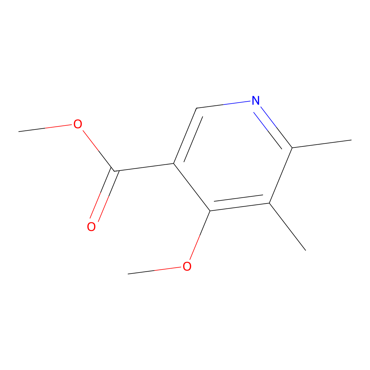 Methyl 4-methoxy-5,6-dimethylnicotinate molecular structure, CAS 1314982-27-8