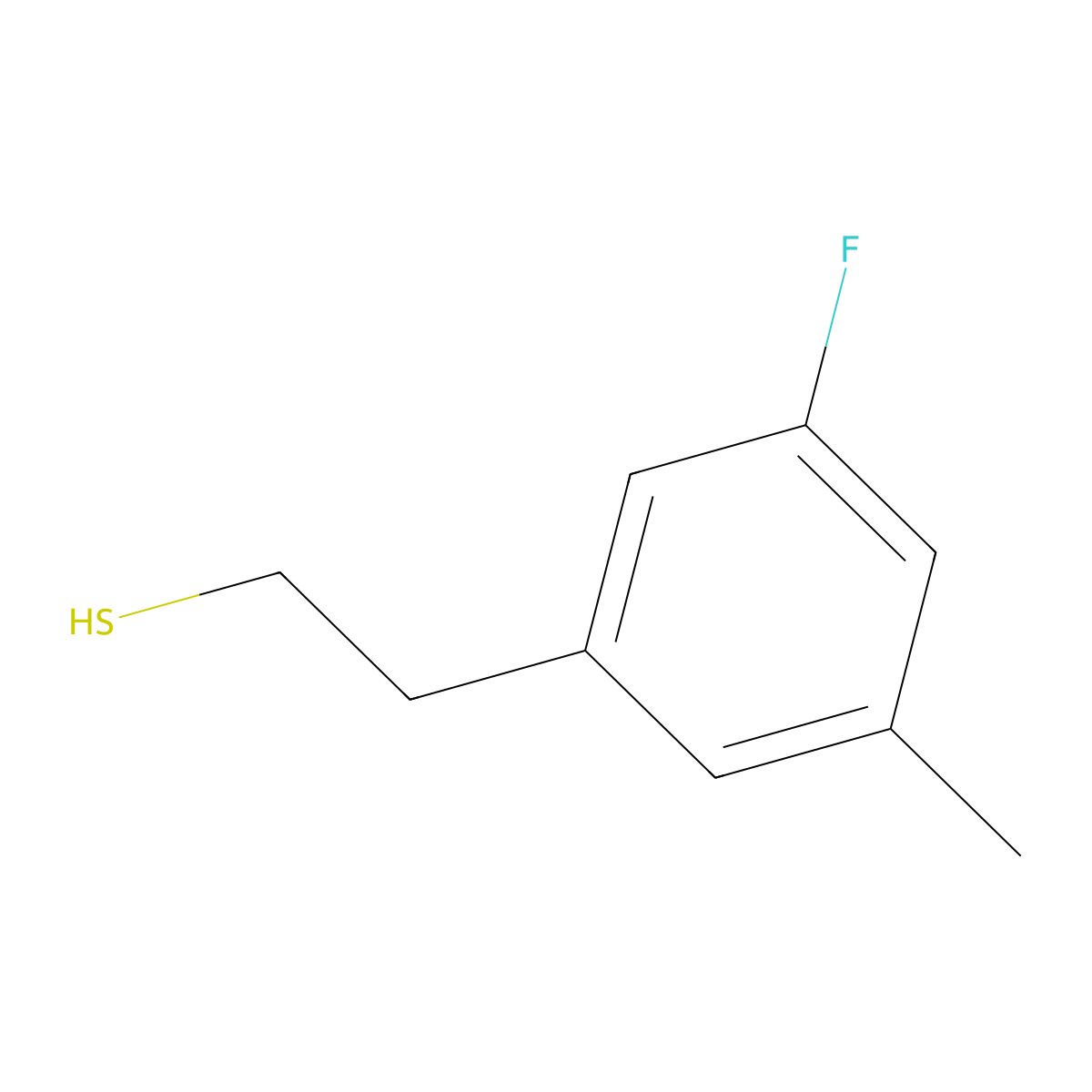 2-(3-Fluoro-5-methylphenyl)ethanethiol molecular structure, CAS 1314984-92-3