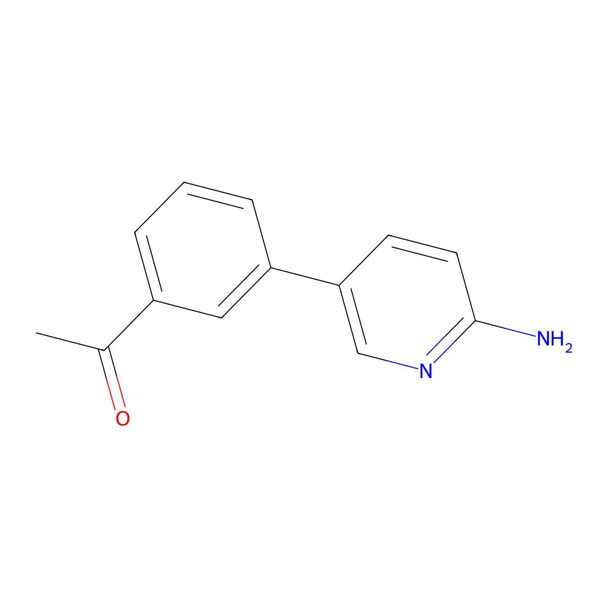 5-(3-Acetylphenyl)-2-aminopyridine molecular structure, CAS 1314985-38-0