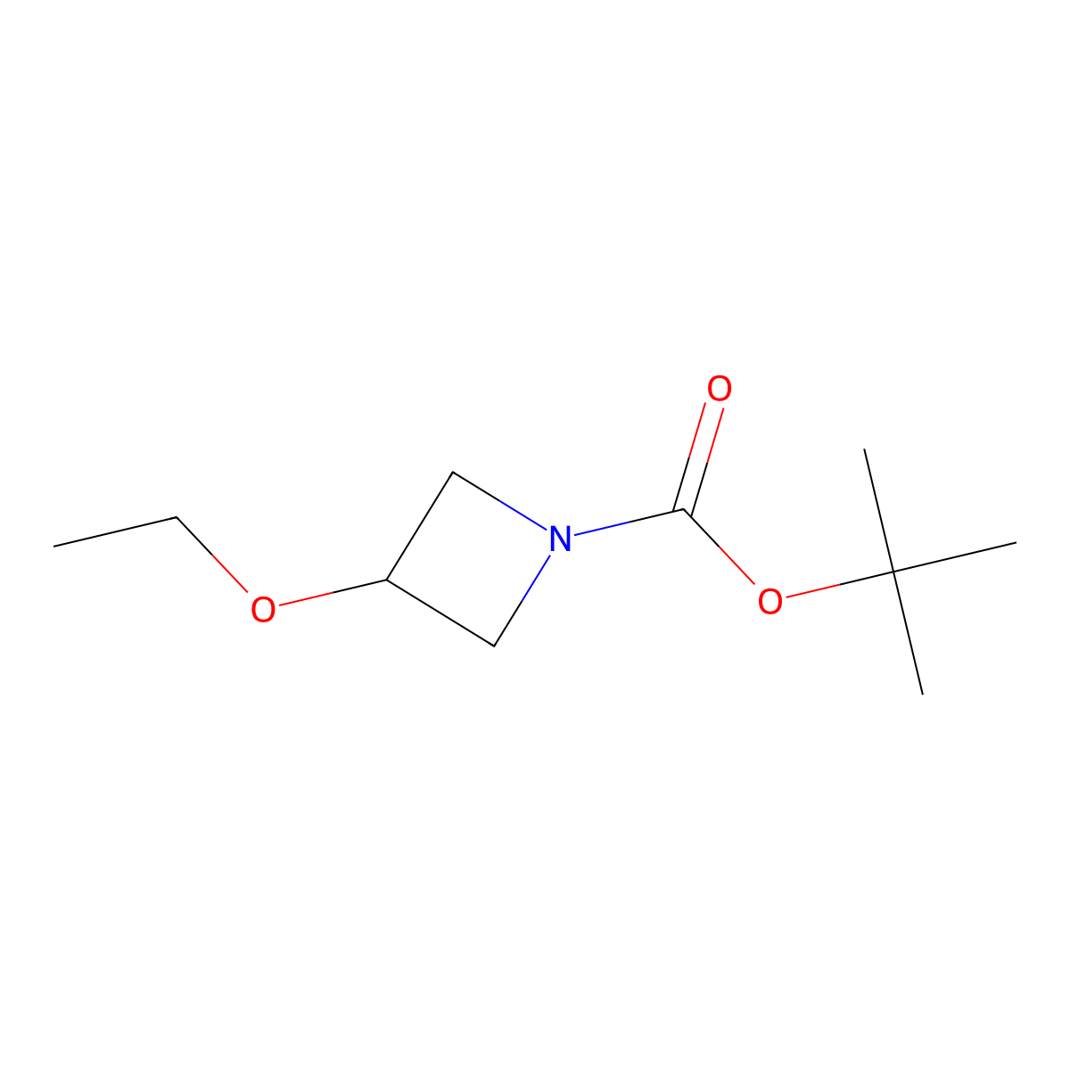 tert-Butyl 3-ethoxyazetidine-1-carboxylate molecular structure, CAS 1314985-57-3