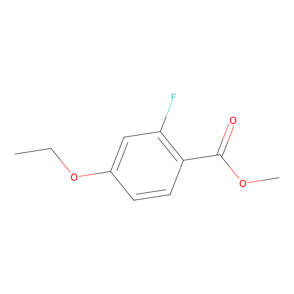 Methyl 4-ethoxy-2-fluorobenzoate molecular structure, CAS 1314987-36-4