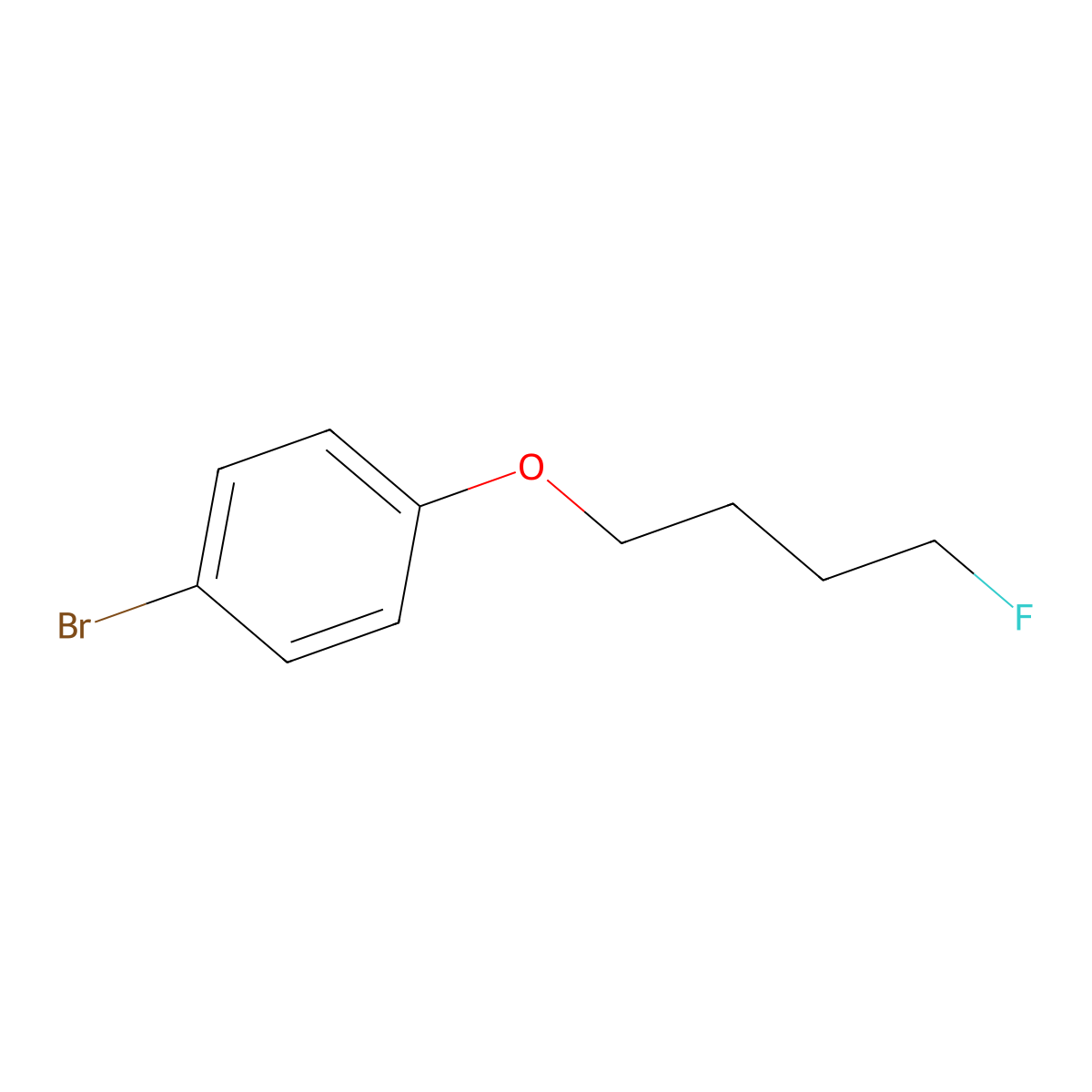1-Bromo-4-(4-fluorobutoxy)benzene molecular structure, CAS 1314987-40-0