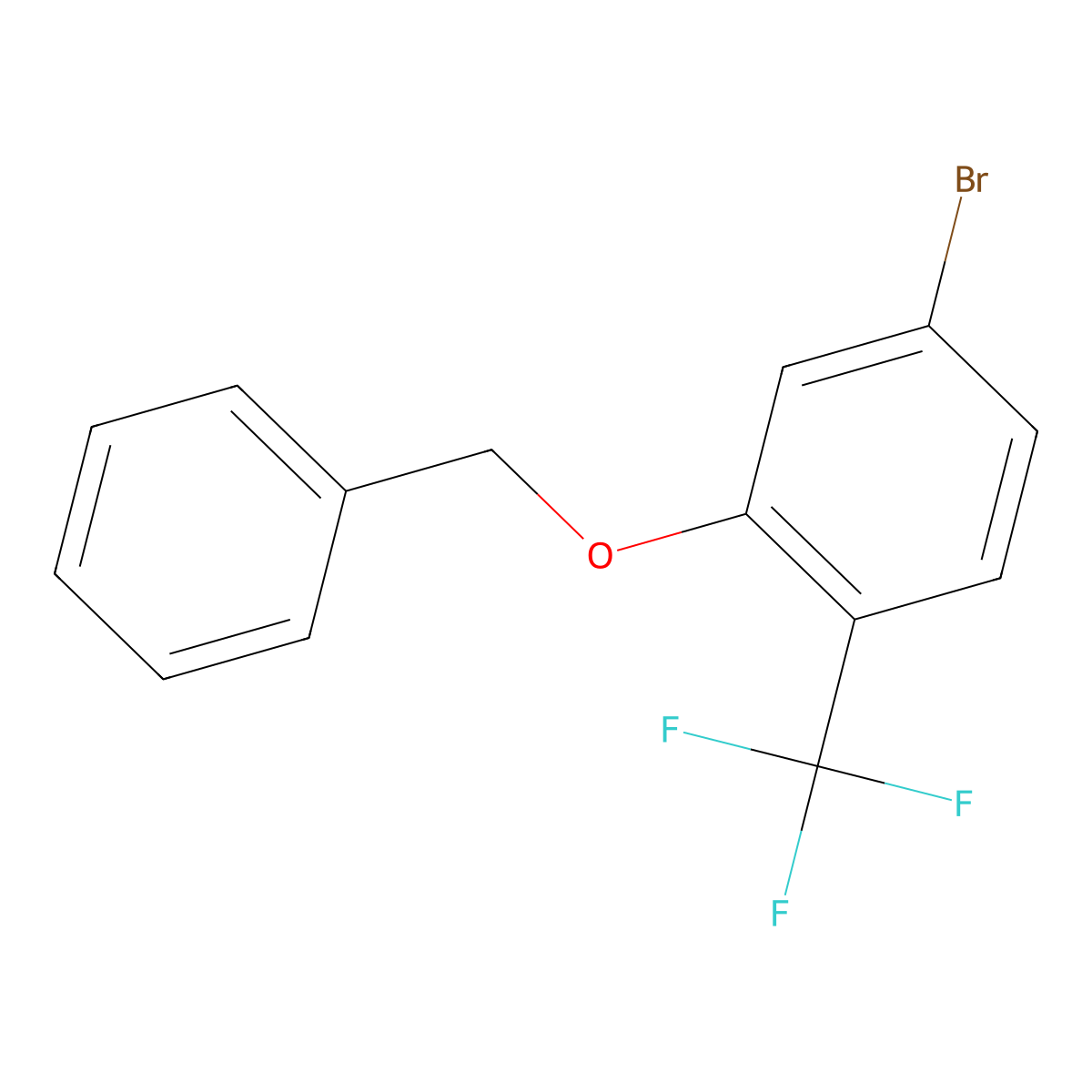 2-(Benzyloxy)-4-bromo-1-(trifluoromethyl)benzene molecular structure, CAS 1314987-55-7