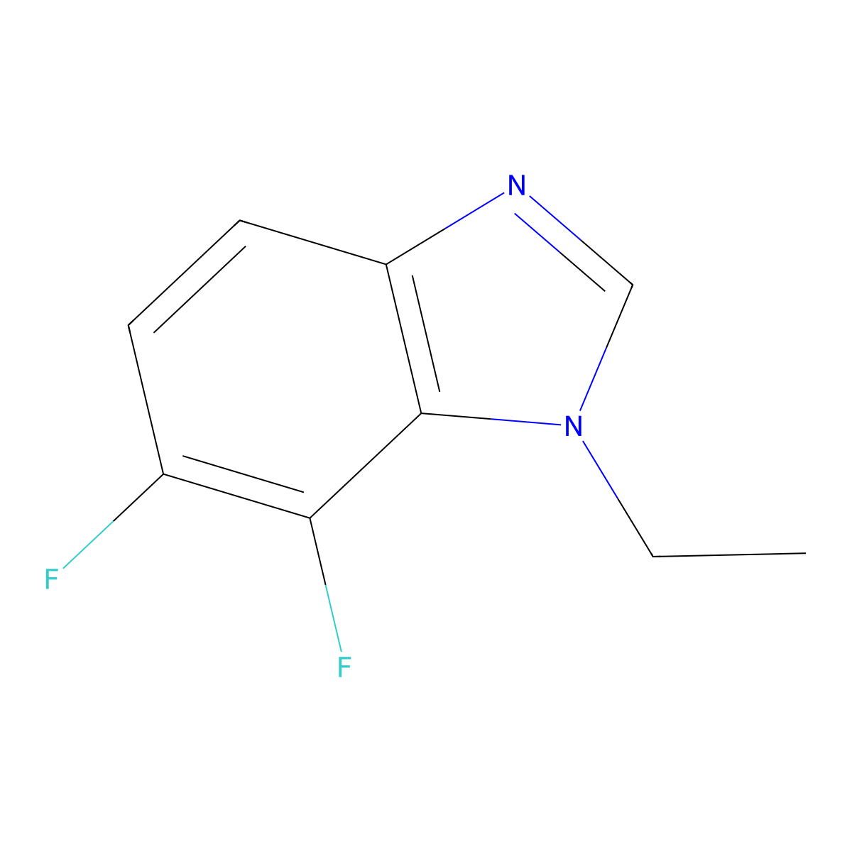 1-Ethyl-6,7-difluorobenzimidazole molecular structure, CAS 1314987-78-4