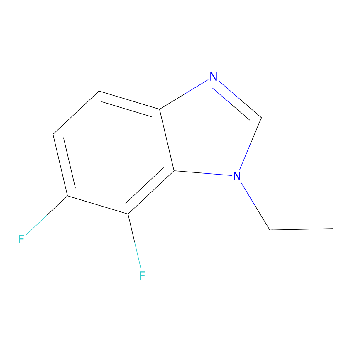 1-Ethyl-6,7-difluorobenzimidazole molecular structure, CAS 1314987-78-4