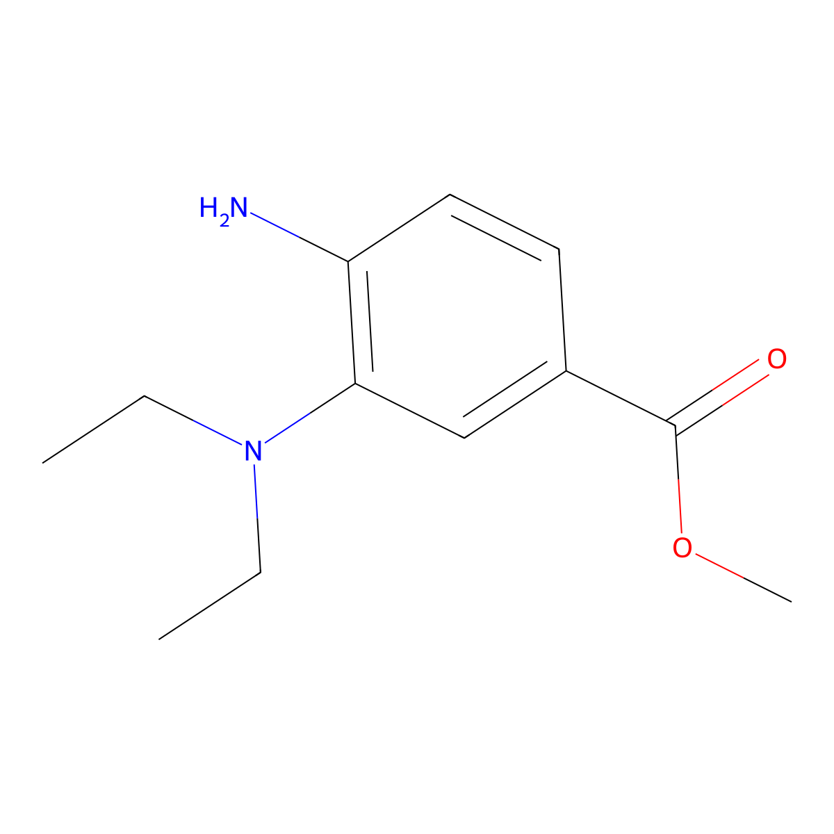 Methyl 4-amino-3-(diethylamino)benzoate molecular structure, CAS 1314987-87-5