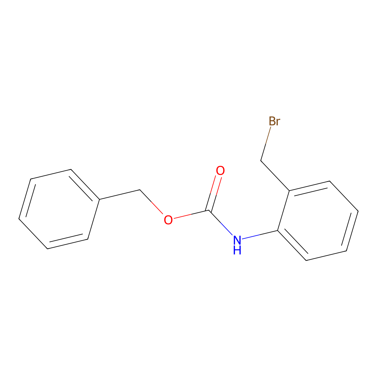 Benzyl 2-(bromomethyl)phenylcarbamate molecular structure, CAS 1314987-88-6