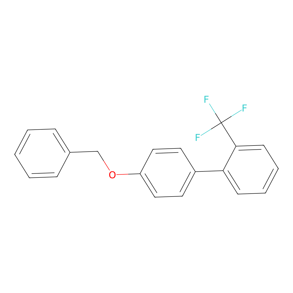 4'-(Benzyloxy)-2-(trifluoromethyl)-1,1'-biphenyl molecular structure, CAS 1314988-09-4