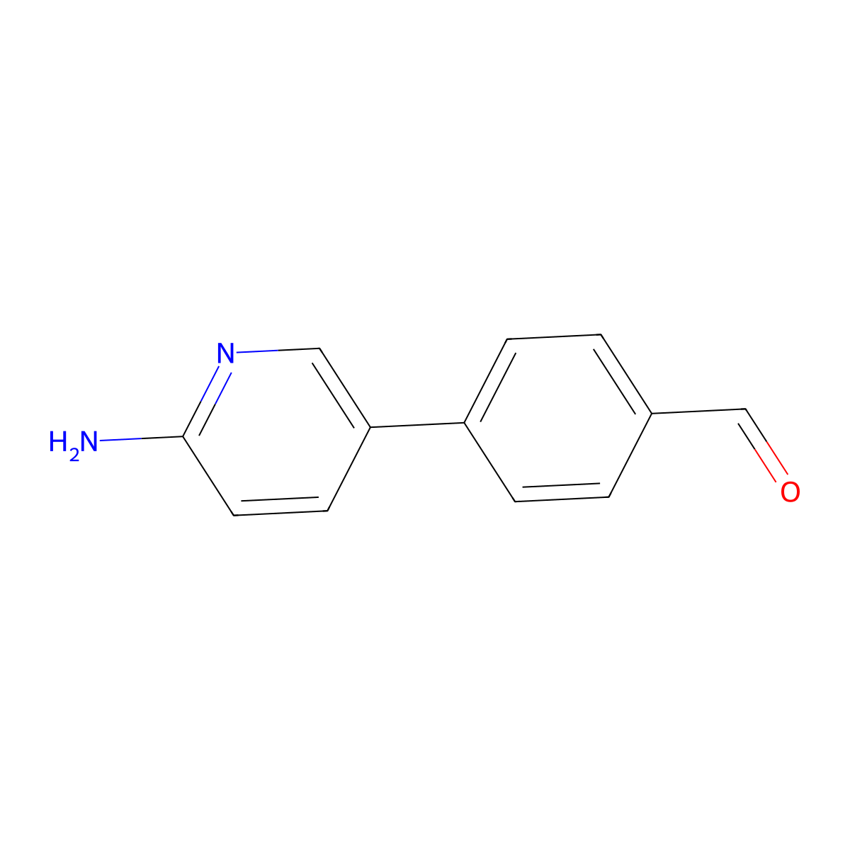 4-(6-Aminopyridin-3-YL)benzaldehyde molecular structure, CAS 1314988-20-9