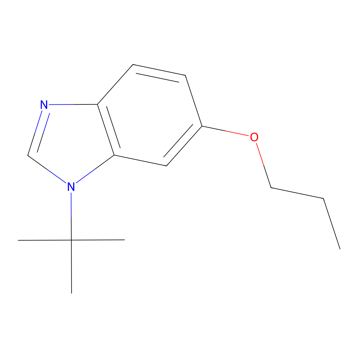 1-tert-Butyl-6-propoxybenzimidazole molecular structure, CAS 1314988-55-0