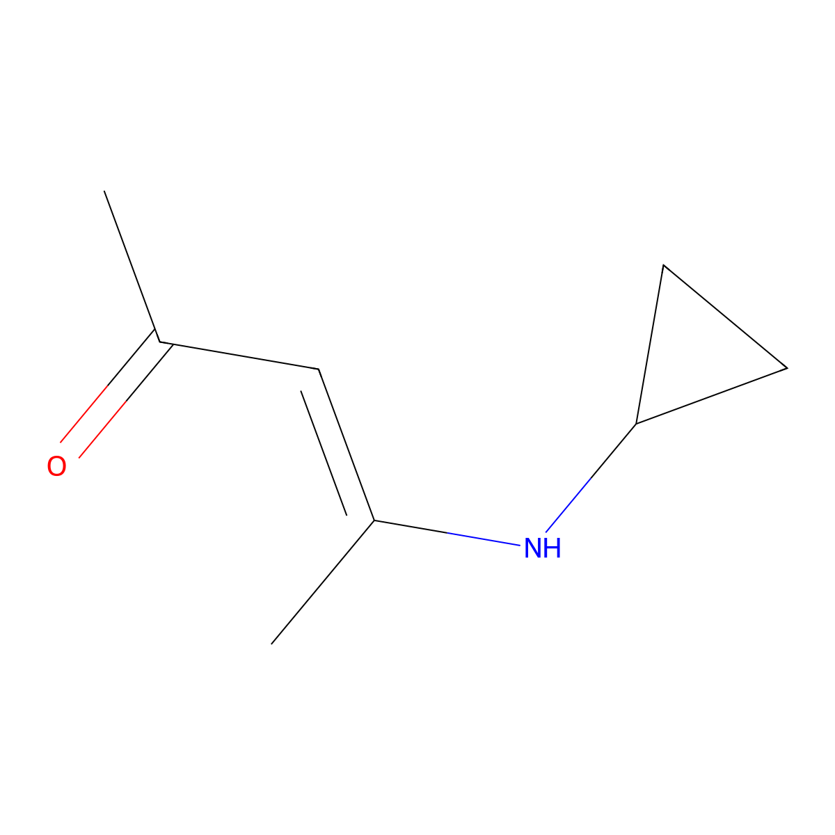 4-(Cyclopropylamino)pent-3-en-2-one molecular structure, CAS 1314996-30-9